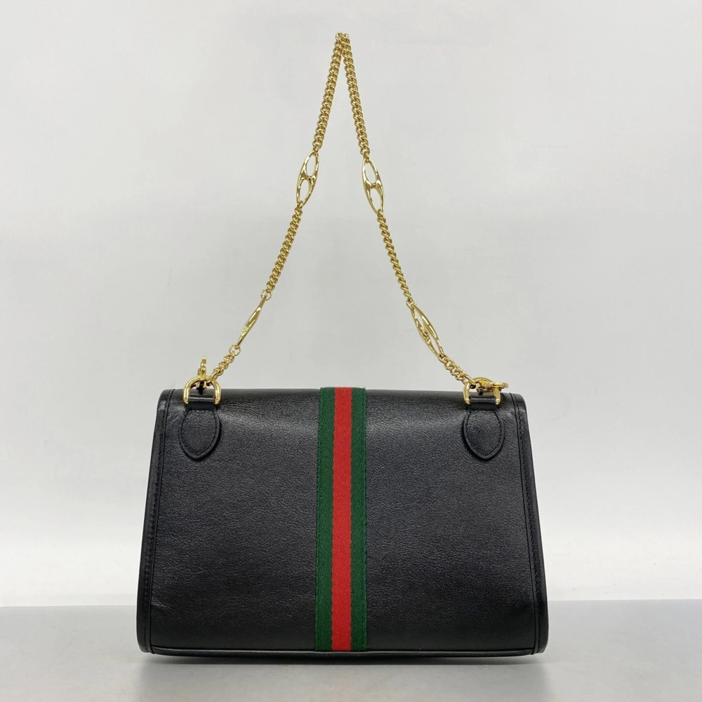 GUCCI Authentic Black Leather Shoulder Bag - Picture 11 of 11